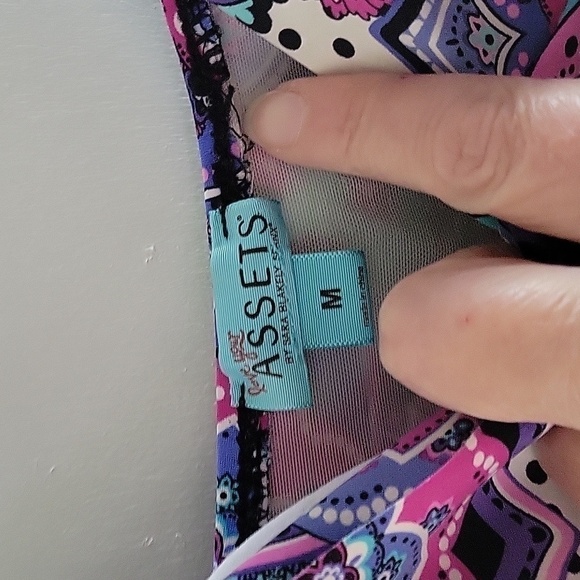 Spanx ASSETS by Sara Blakely Power Suit Slimming Tummy Control Floral Swimsuit - Picture 8 of 16